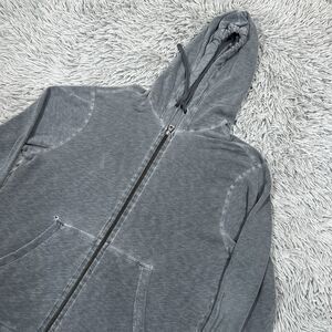 James Perse Sweatshirt 2 Medium Hoodie Full Zip Vintage French Terry Supima Mens